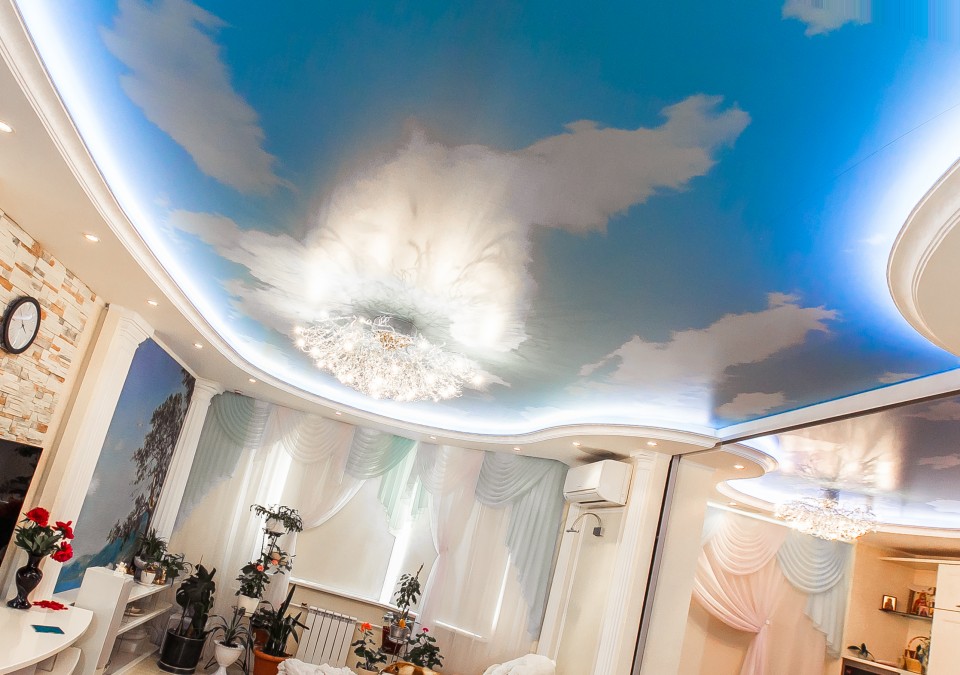 Заказать потолок с фотопечатью в г. Дмитриевка